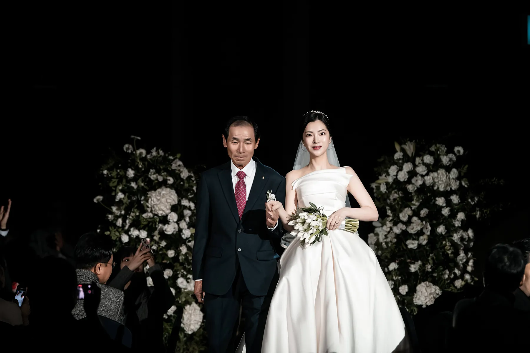 아버지와 함께하는 신부입장 본식사진