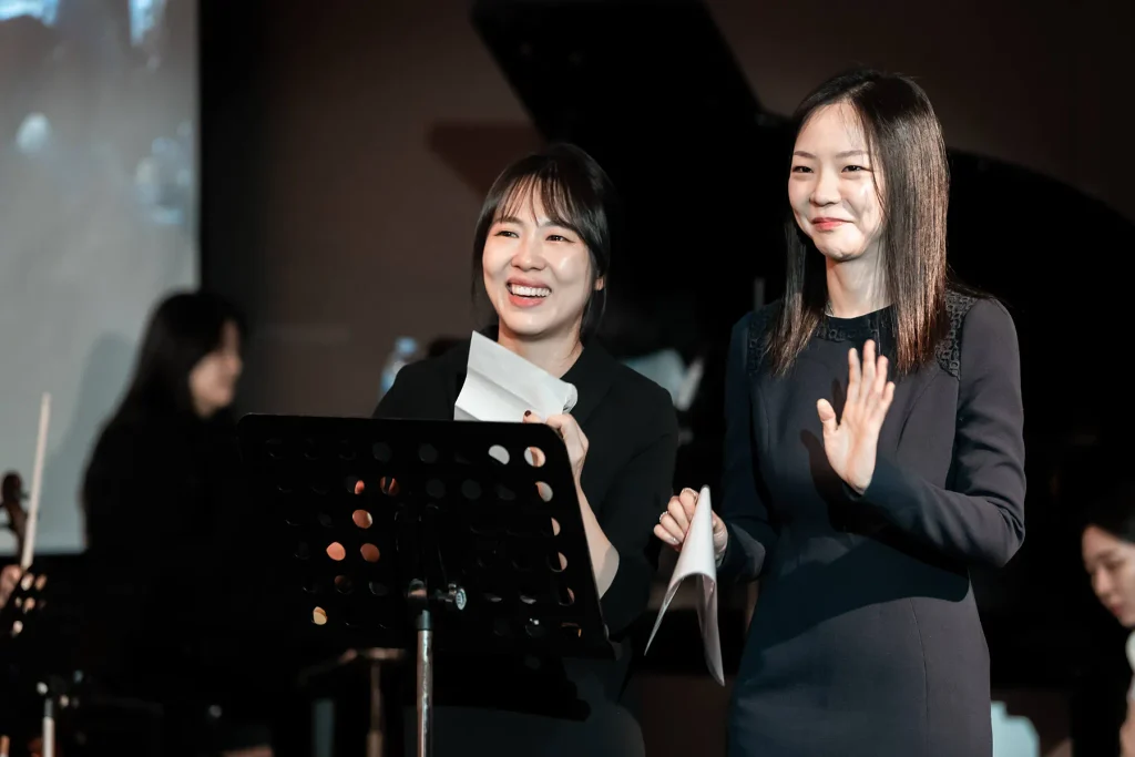 친구들이 전하는 결혼식 축사 본식영상 장면