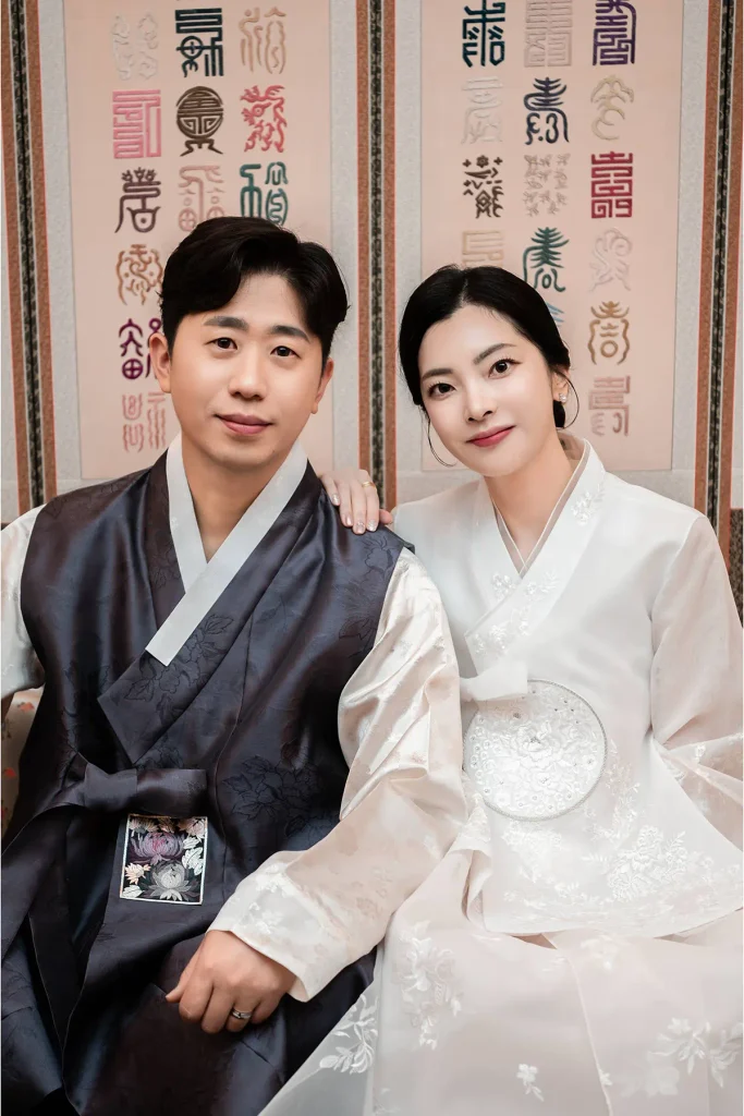 신랑신부 폐백 연출사진